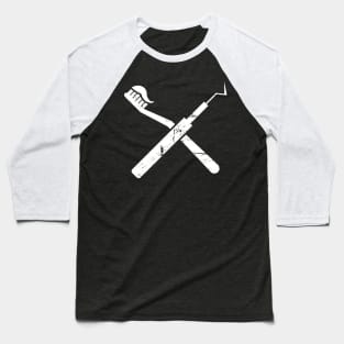 Distressed Dental Picks Baseball T-Shirt